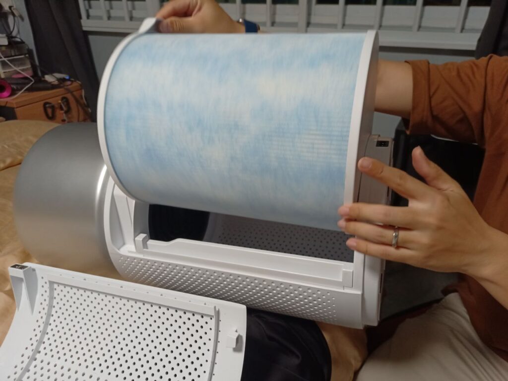 putting filter in cosmo pro air purifier